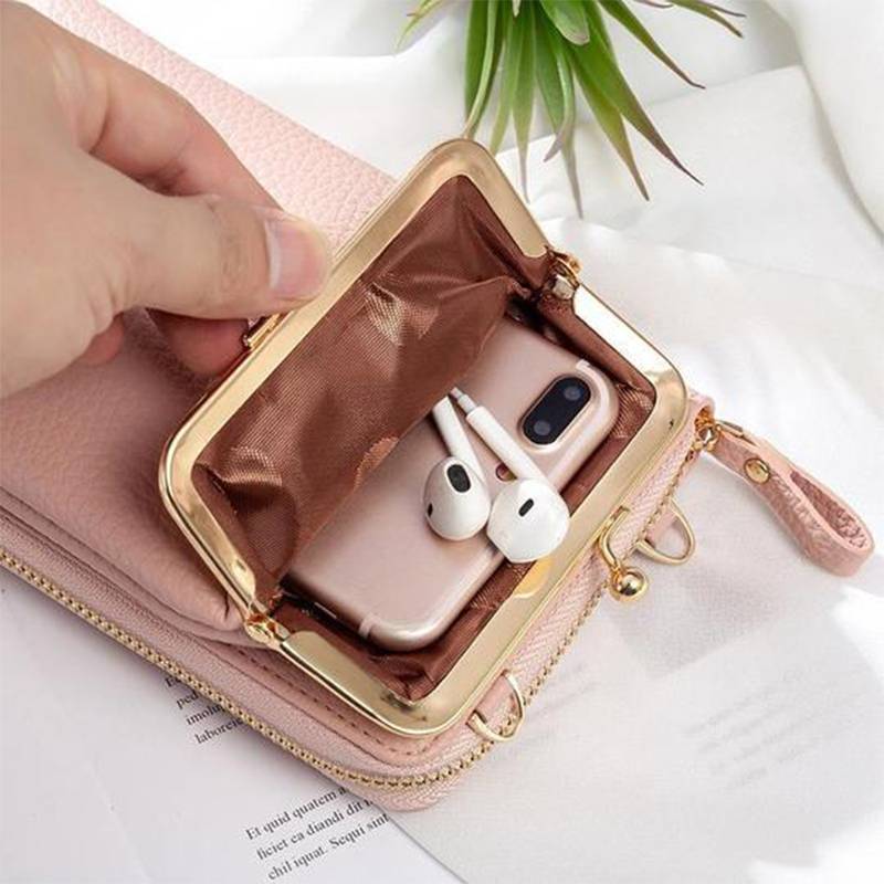 Women Phone Bag Solid Crossbody Bag