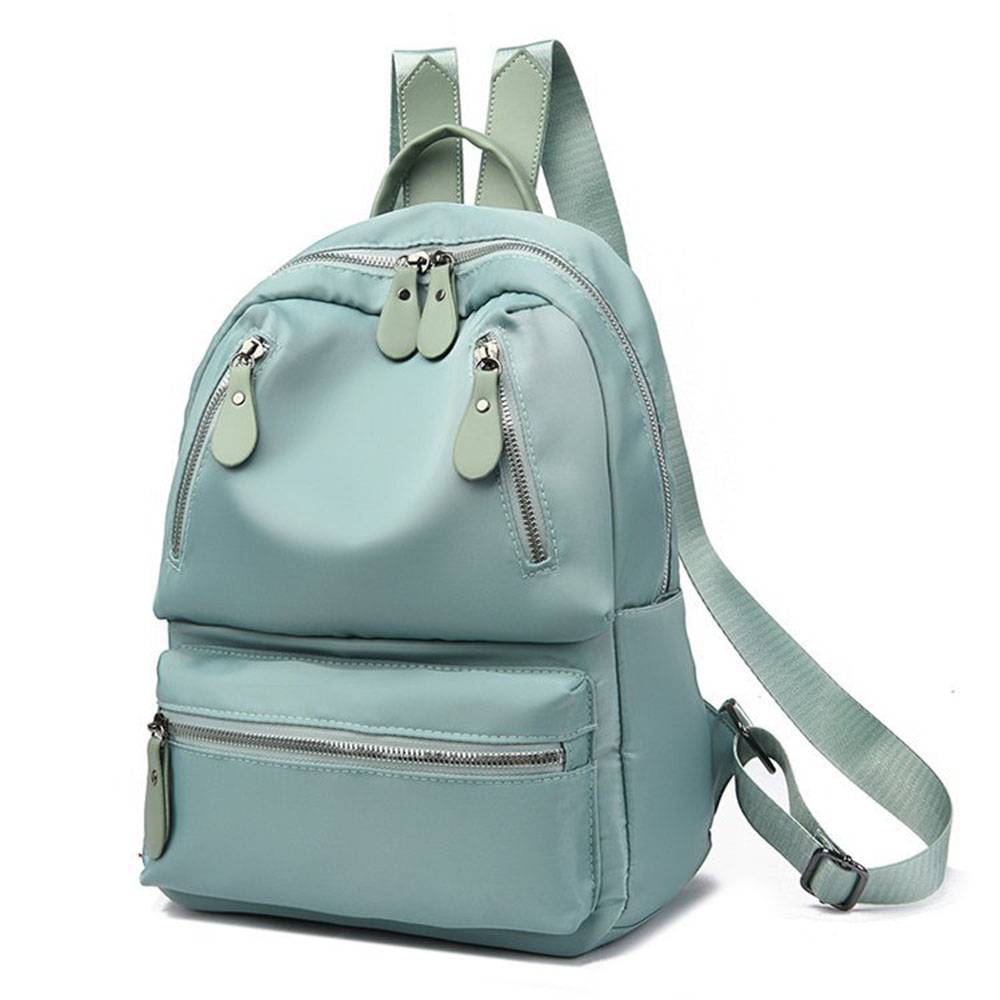 Plain Oxford Belt-Decorated Backpacks