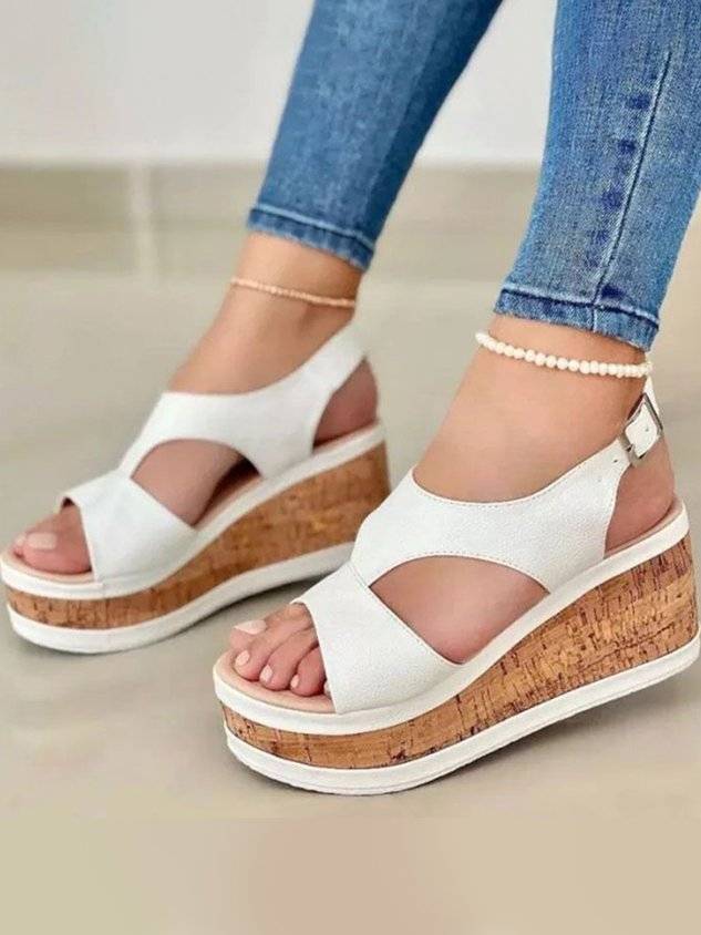 Casual Resort Platform Wedge Strap Sandals