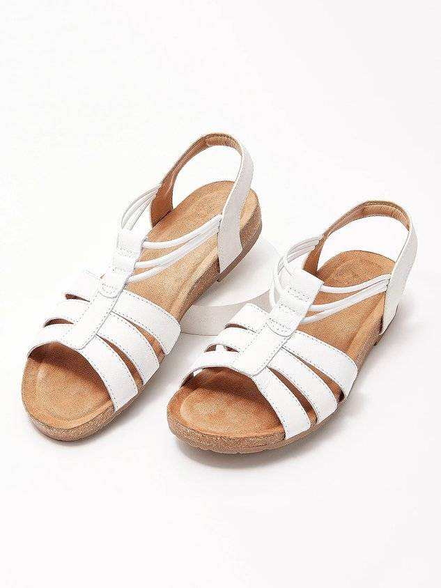 Casual Slip On Strappy Footbed Sandals