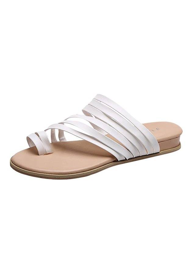 Casual Toe Ring Slide Sandals