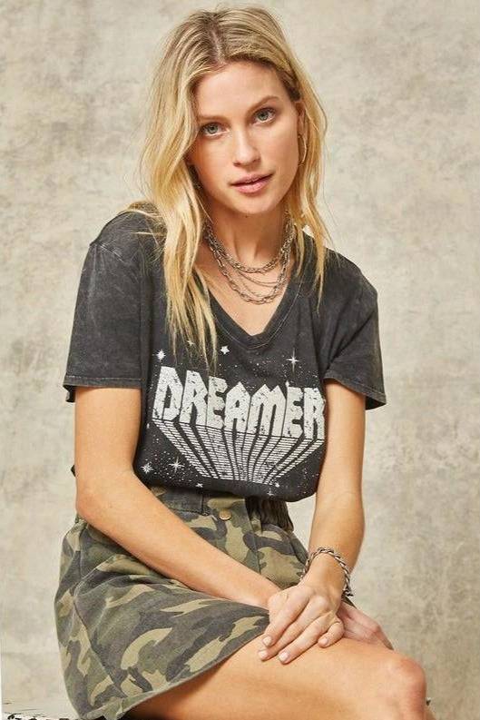 Dreamer Washed Vintage Graphic Tee