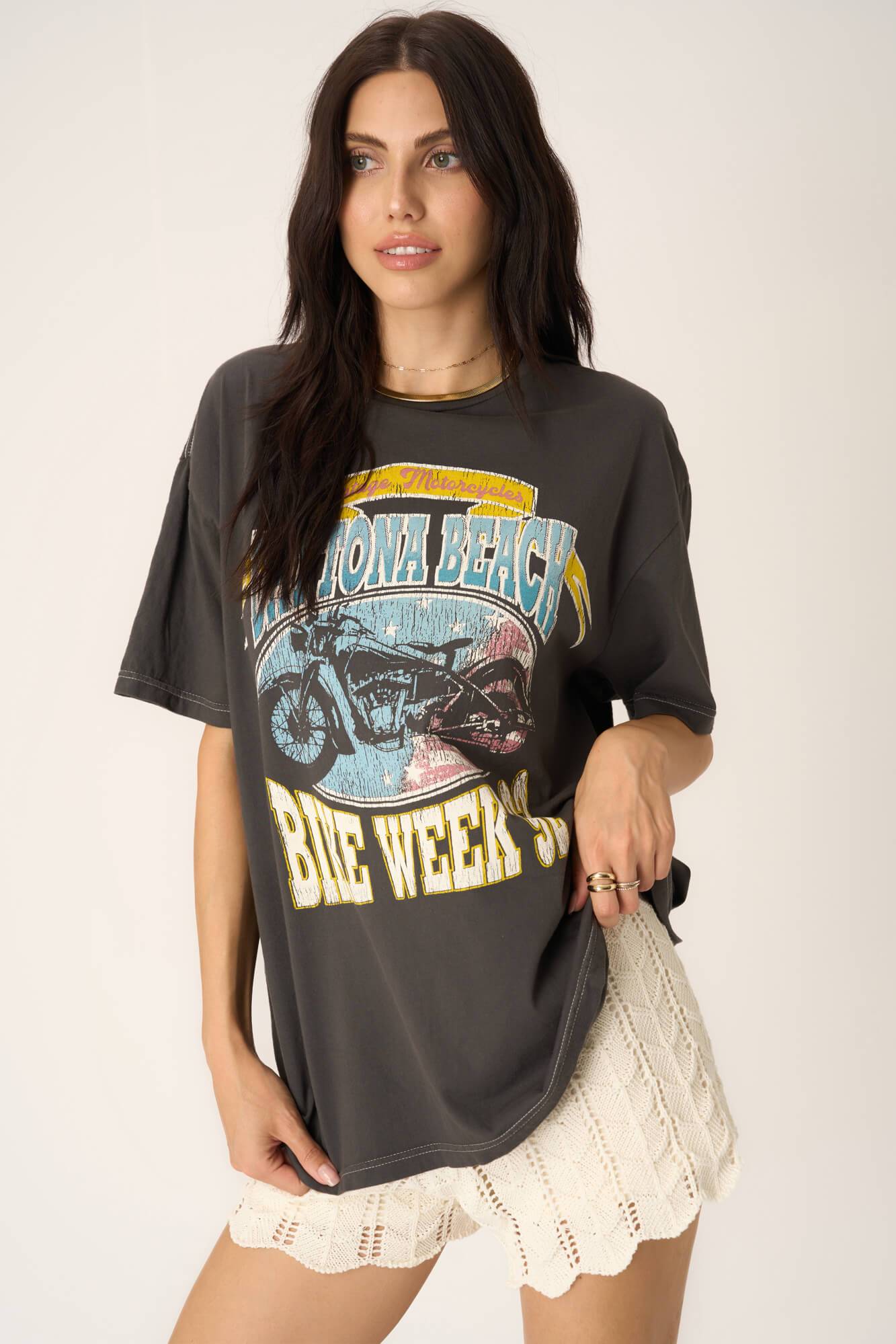 Daytona Bike Week Relaxed Tee - Vintage Black