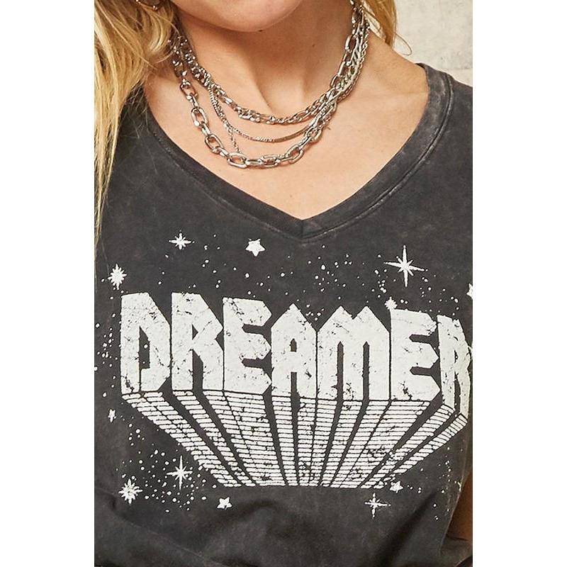 Dreamer Washed Vintage Graphic Tee