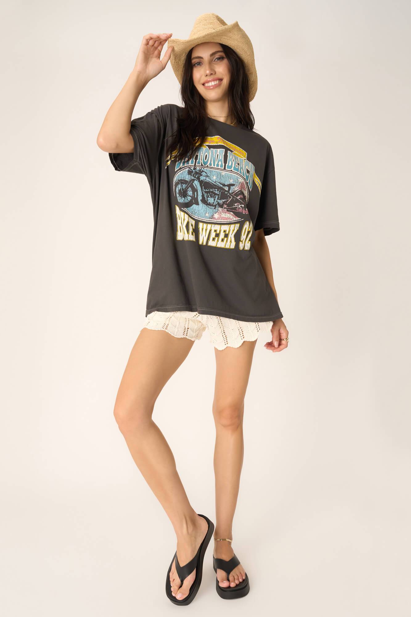 Daytona Bike Week Relaxed Tee - Vintage Black