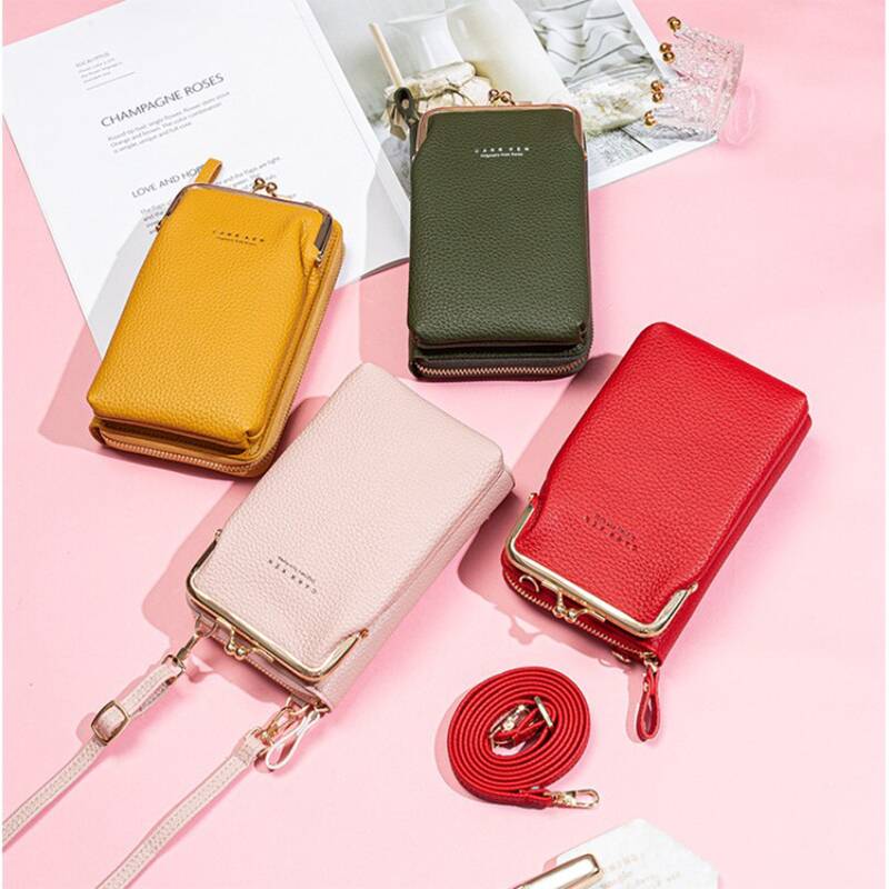 Women Phone Bag Solid Crossbody Bag